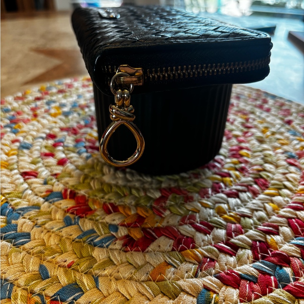 Cole Haan Brown Woven Leather Tote Bag and wallet - Picture 9 of 11